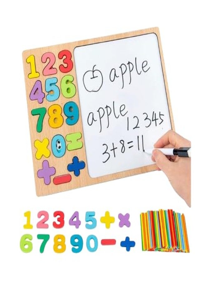 PIXELERA 0 to 9 Puzzle With Shapes | Educational Puzzle for Memory & Motor Skills Alphabet Construction Toys For Kids | Multi Activity Toys For Age Group Of 3 To 5 Year | Wooden Hexagon Puzzle for Kid - Image 1